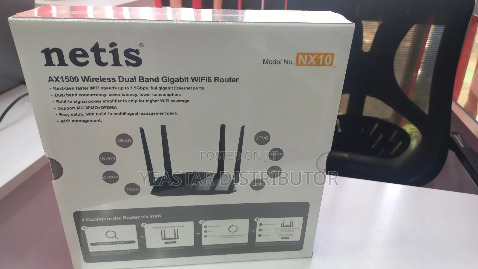 Netis Nx10 Ax1500 Dual-Band Gigabit Router