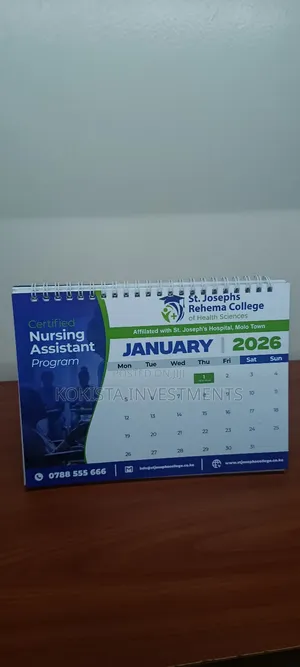 Printed 2026 A5 Desk Calendars