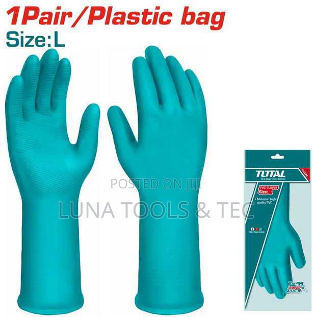 Total Tsp1801 PVC Gloves Size:L