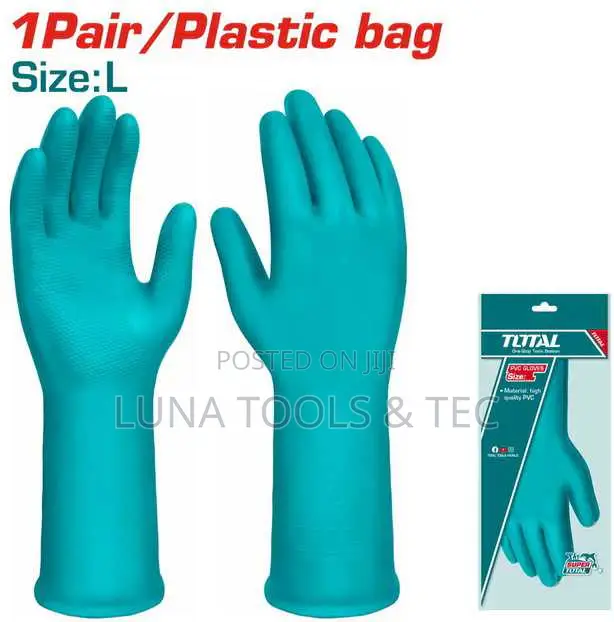 Total Tsp1801 PVC Gloves Size:L