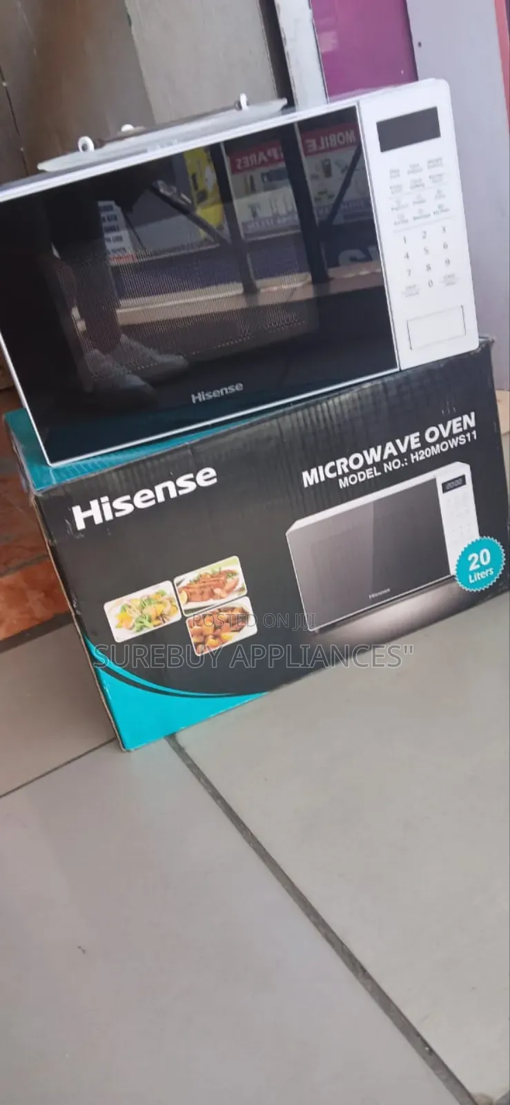 White Hisense 20ltrs Digital Microwave
