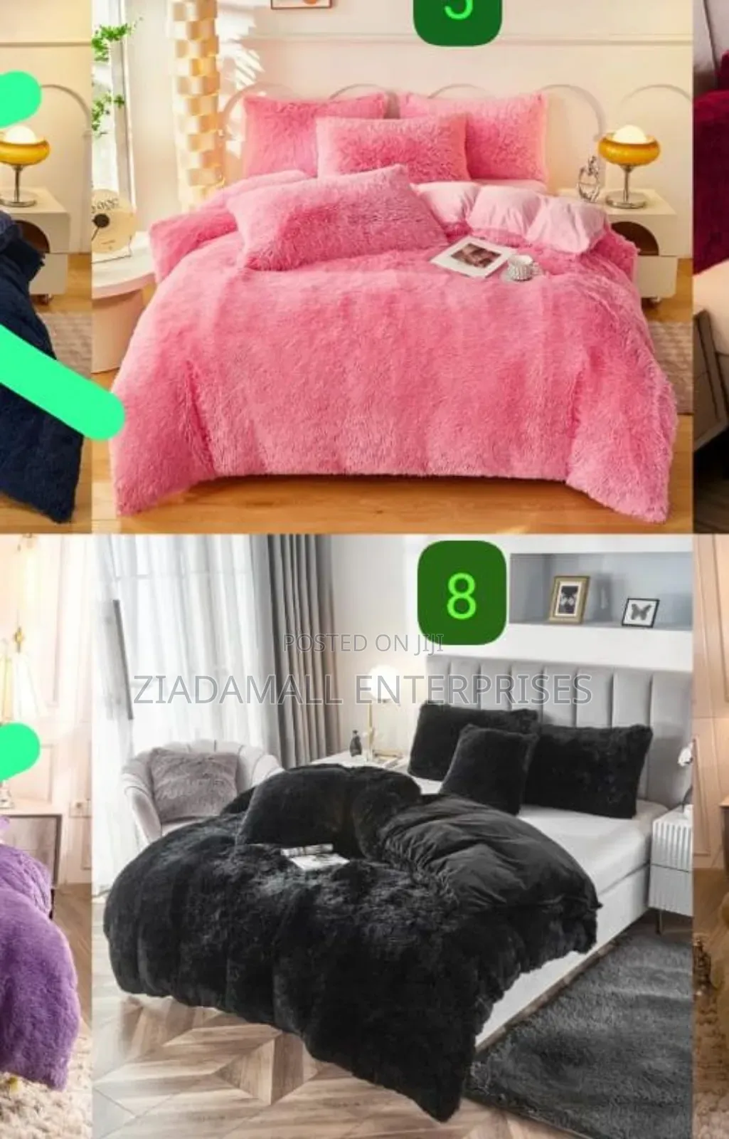 Elegant 6-Piece Fluffy Velvet Duvet Set for a Cozy Sleep Experience