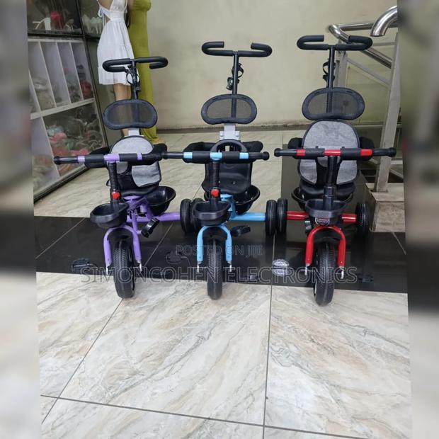 Kids TricyclesWith Cage And Push Handle - main view