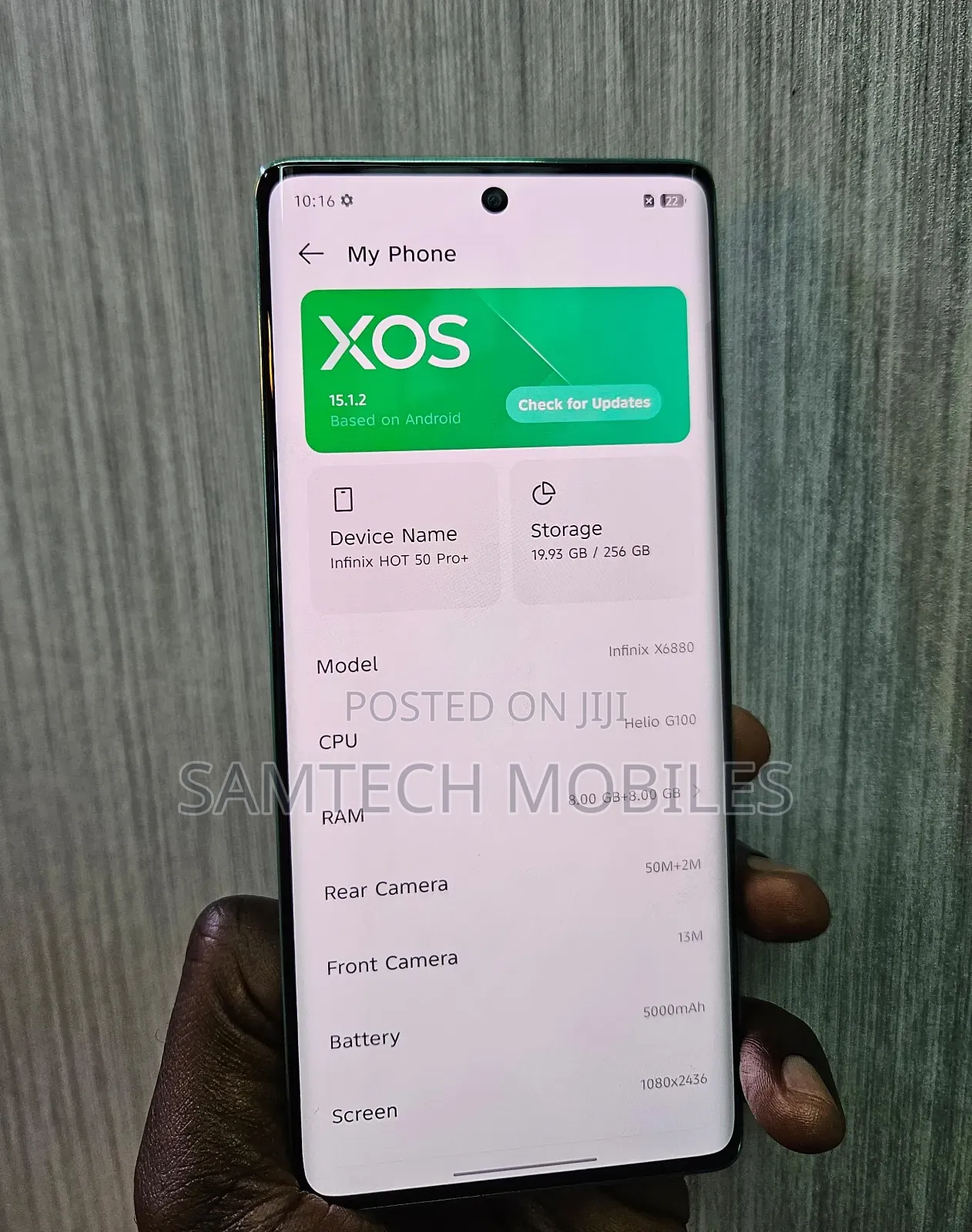 Infinix Hot 50 Pro+ 4G 256 GB Green