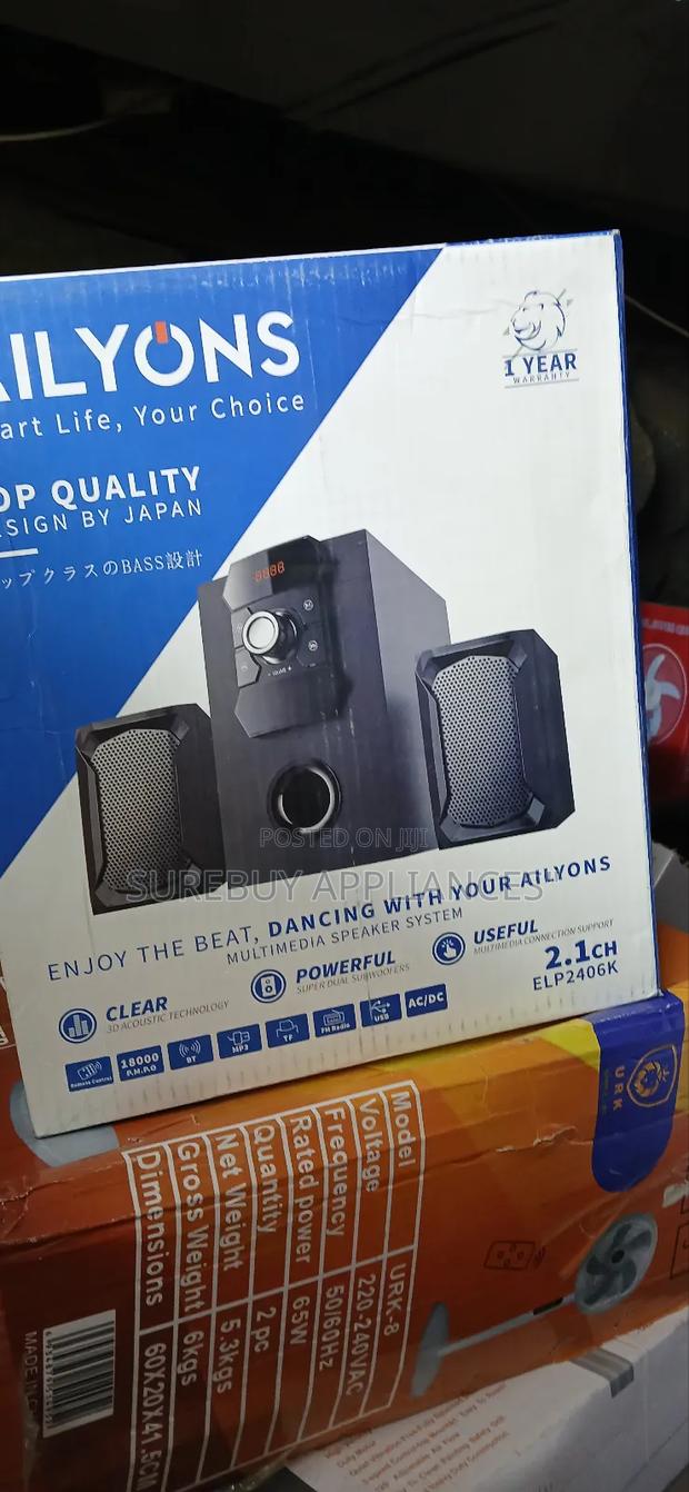 Ailyons 2.1ch Multimedia Bass Subwoofer Audio Setup