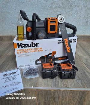 Kzubr Cordless Chainsaw 2 Batteries 4.0ah