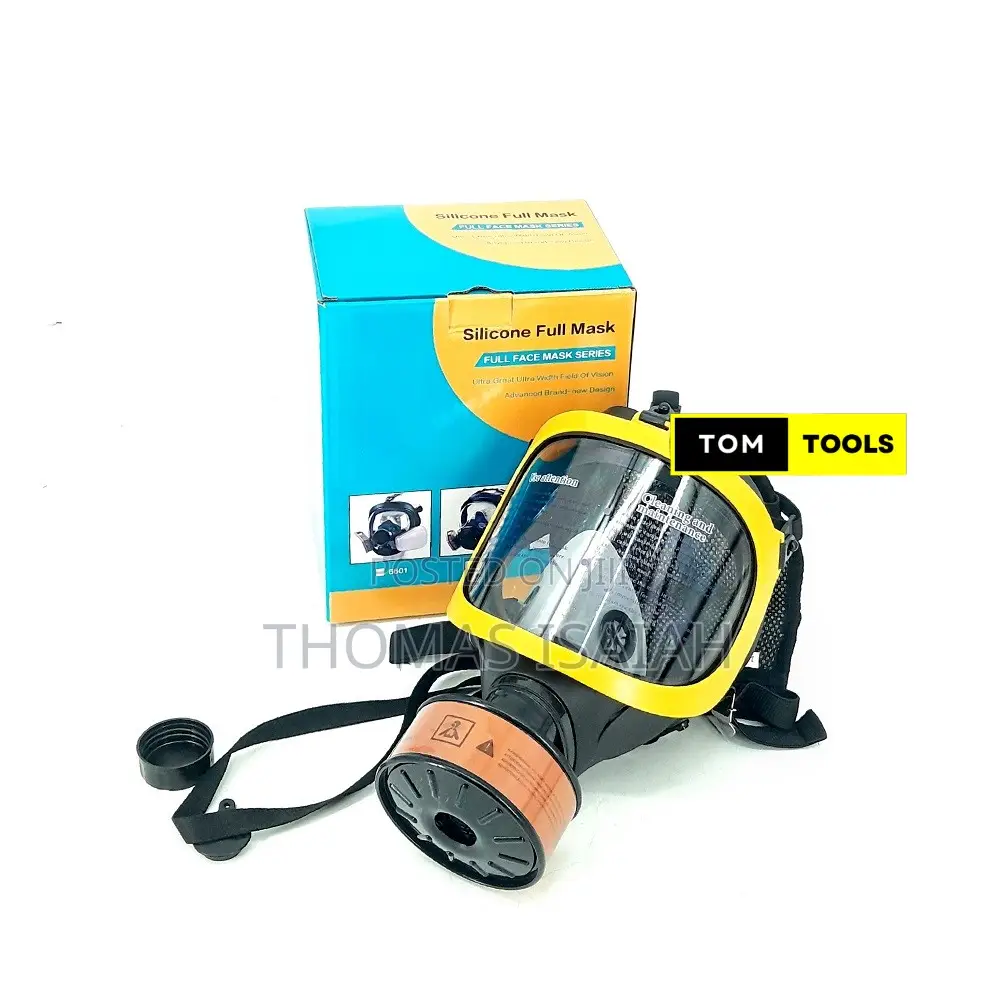 Silicone Anti Fog Full Face Respirator Mask With Activated Carbon Fil