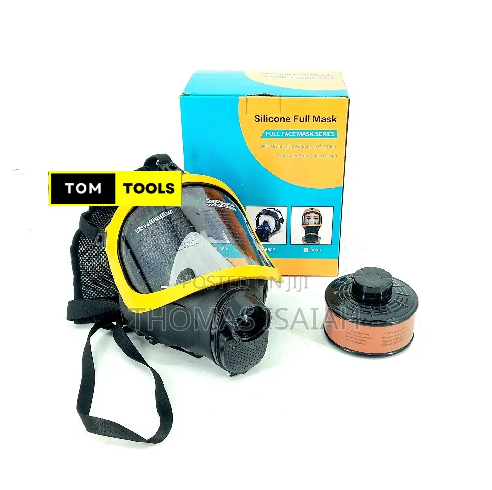 Silicone Anti Fog Full Face Respirator Mask With Activated Carbon Fil