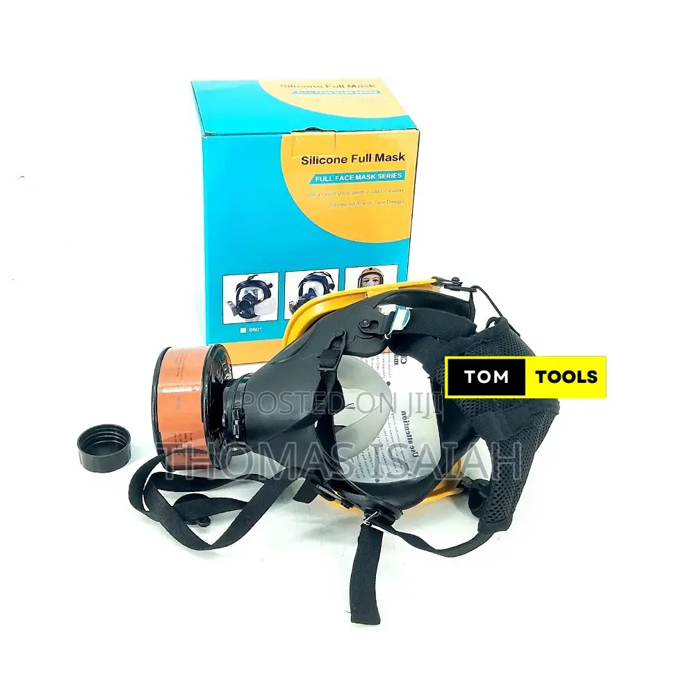 Silicone Anti Fog Full Face Respirator Mask With Activated Carbon Fil