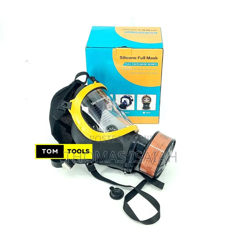 Silicone Anti Fog Full Face Respirator Mask With Activated Carbon Fil
