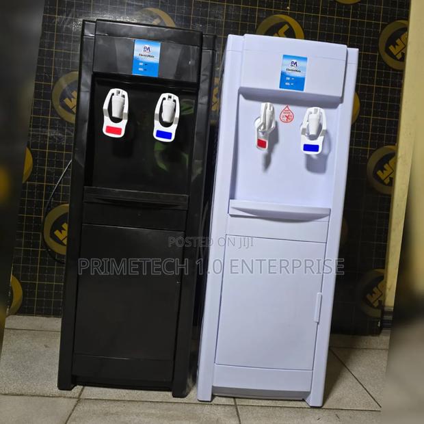 Hot and Cold Standing Water Dispenser Black and White - main view