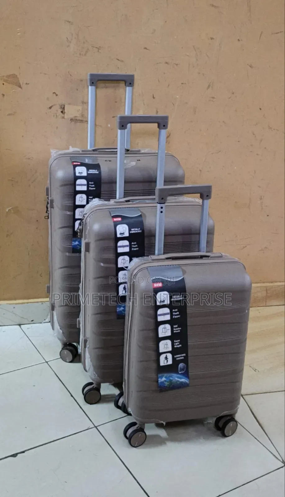 3pcs Wheeled Unbreakable Suitcases