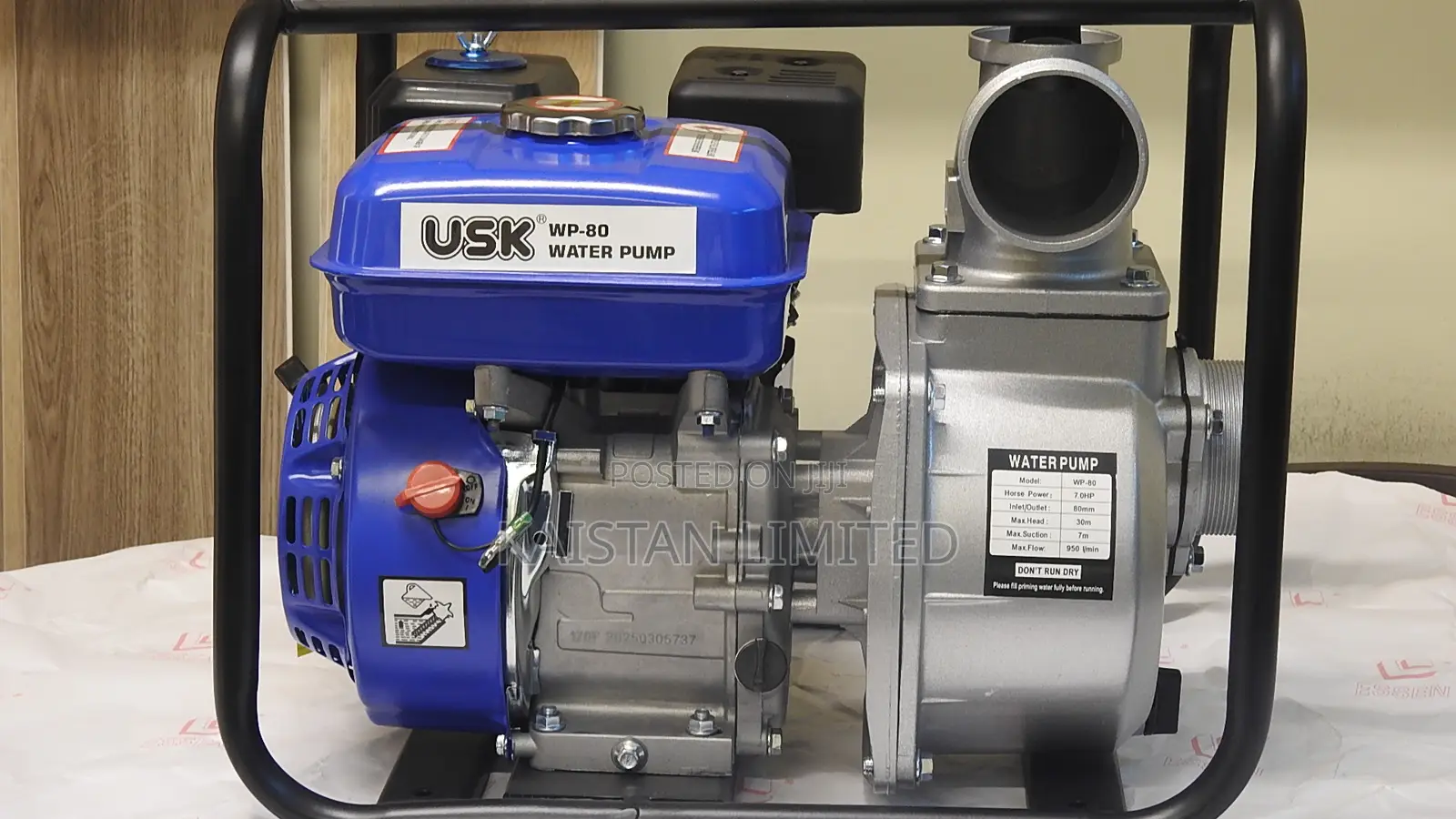 Usk Wp-80 Petrol Water Pump – 3 Inch, 7hp High Flow