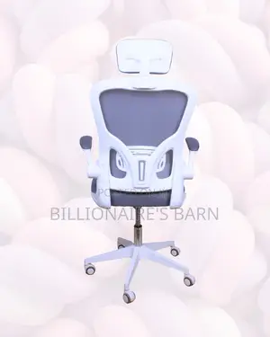 Adjustable Headrest Work Chair for Office — Smooth Movement