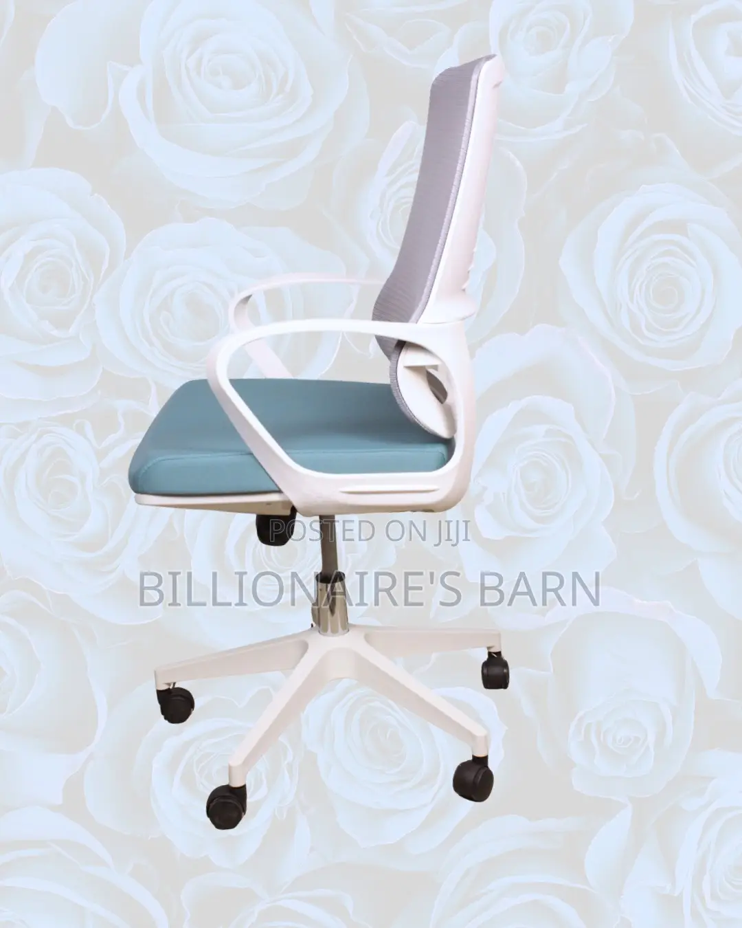 White Ergonomic Work Chair • Easy Adjustments, Cool Mesh Backrest