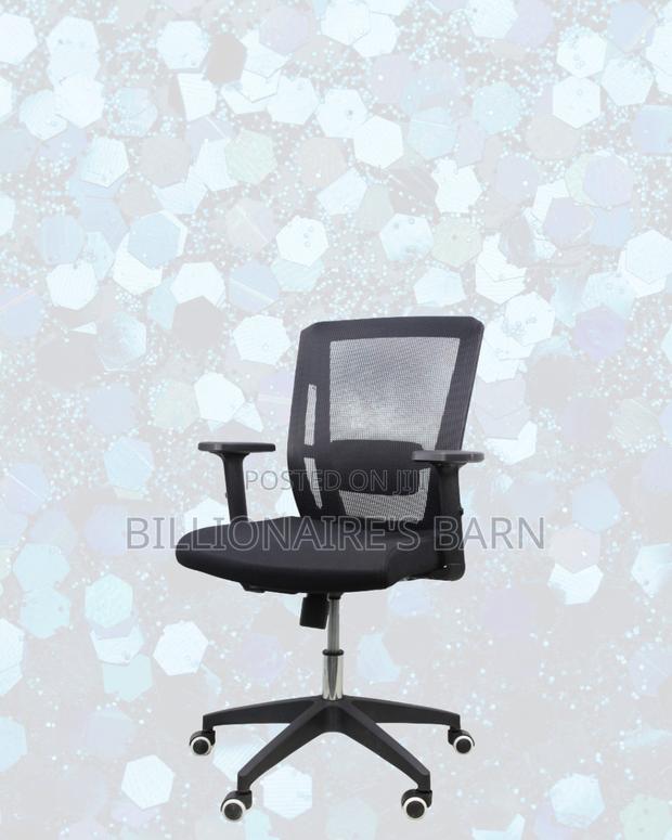 Mid-Back Office Chair • Executive Finish, Durable Nylon Base - thumbnail 3