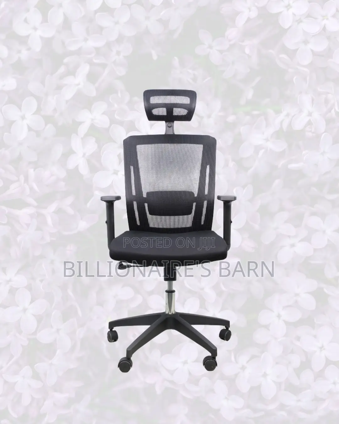 Ergonomic Mesh Task Chair for Work • Adjustable Headrest Support