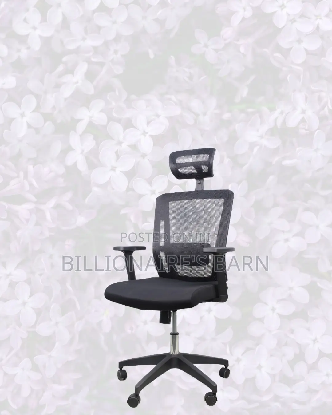 Ergonomic Mesh Task Chair for Work • Adjustable Headrest Support