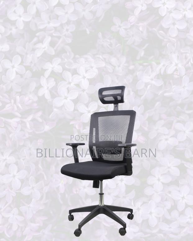 Ergonomic Mesh Task Chair for Work • Adjustable Headrest Support - thumbnail 3