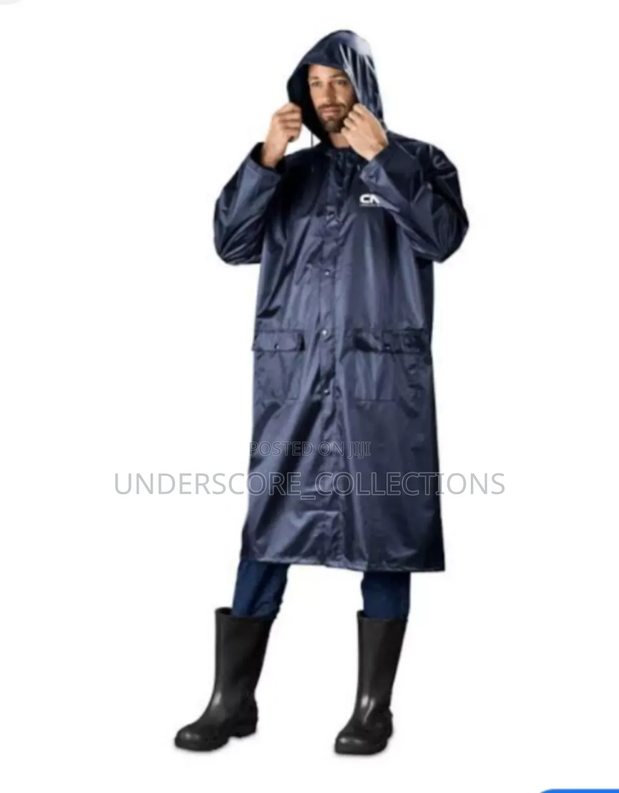 Black and Navy Blue Raincoats