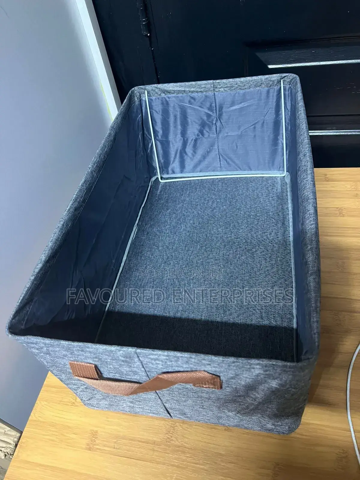 Collapsible Fabric Cloth Organizer With Cover