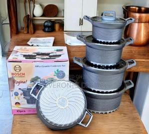 10 Pc Bosch Granite Cook Ware Set Grey - thumbnail 2