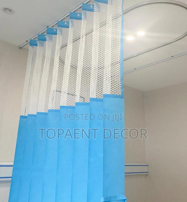 Most Selling Blue Hospital Partitioning  Curtains - main view