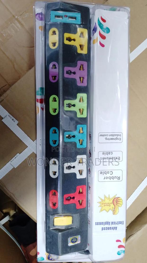 6 Way Extension, Heavy Duty Extension With Port - main view