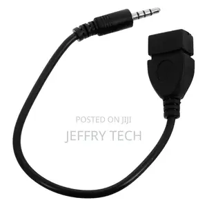 3.5mm Audio Plug to Usb Female Car Audio Adapter