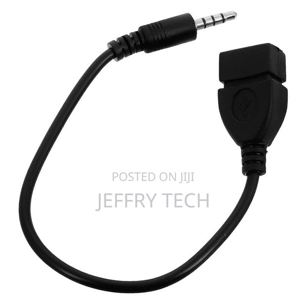 3.5mm Audio Plug to Usb Female Car Audio Adapter