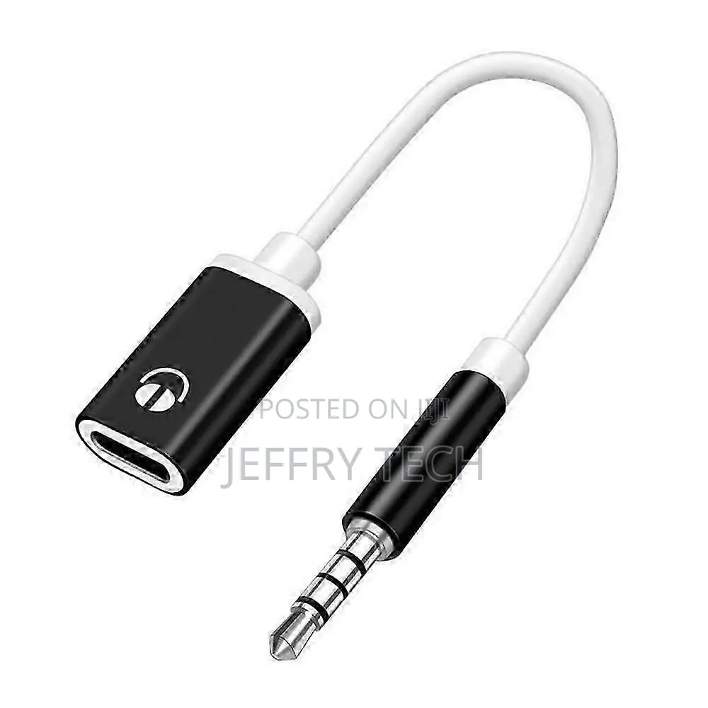 3.5mm Male to Type-C Female Headphone Converter Flat Adapter Analog Ro