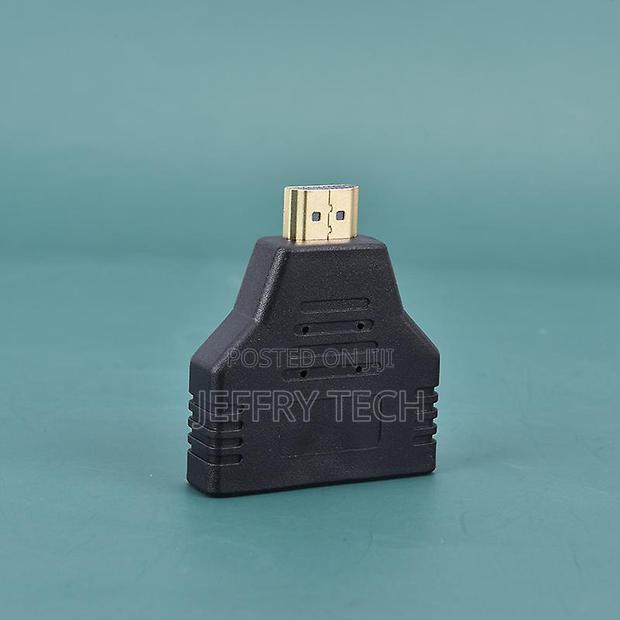 1080 Port Male to 2 Female 1 in 2 Out Splitter Cable Adapter Converter