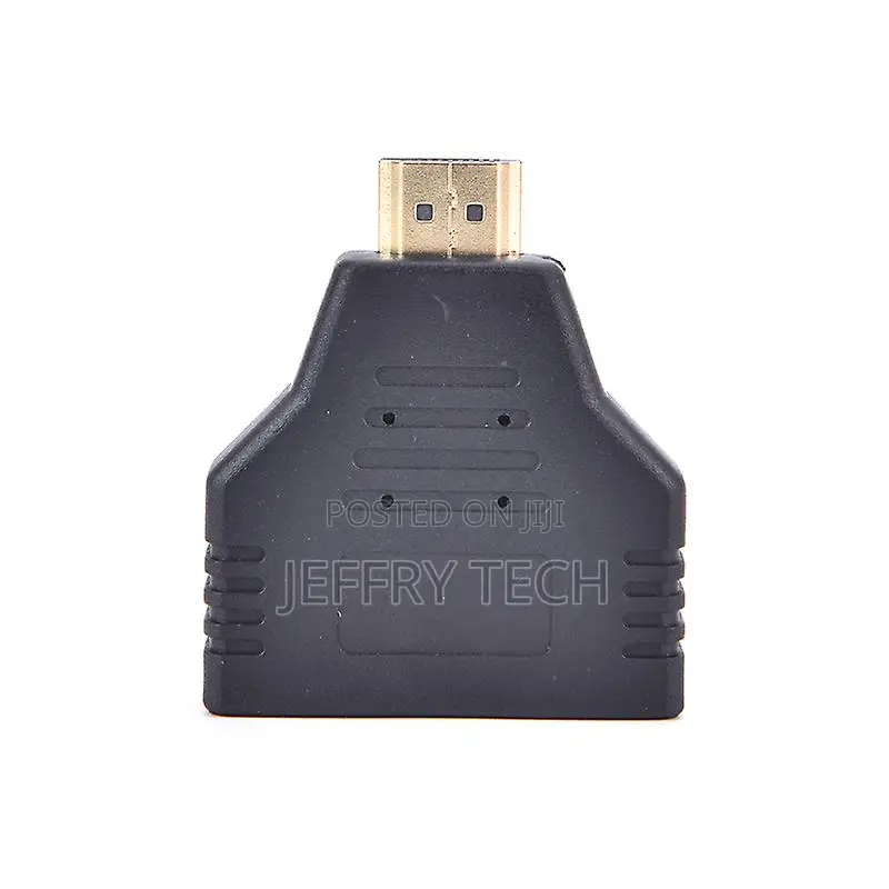 1080 Port Male to 2 Female 1 in 2 Out Splitter Cable Adapter Converter