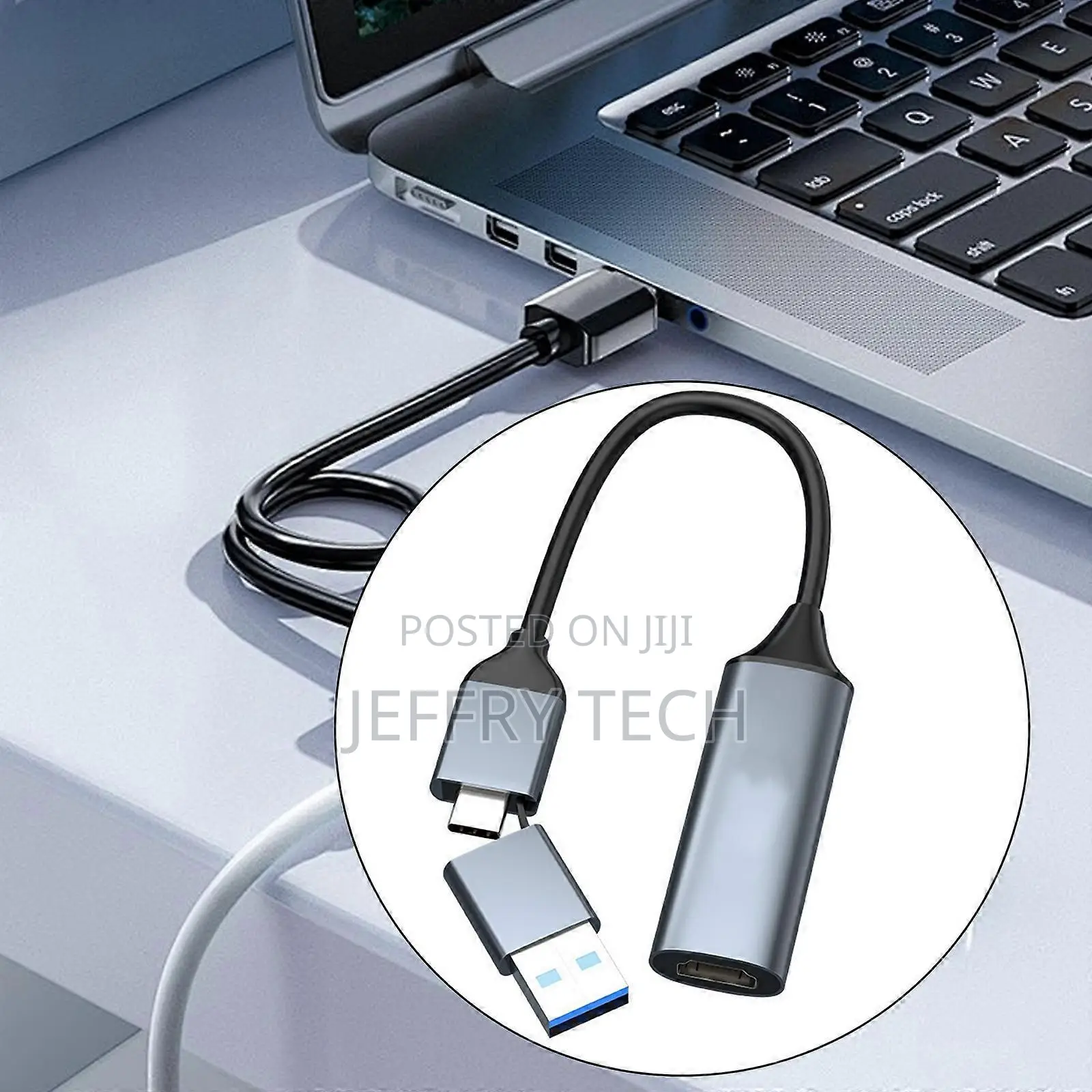 Usb C to Video Capture Card Type C Usb Port Game Streaming Grabb