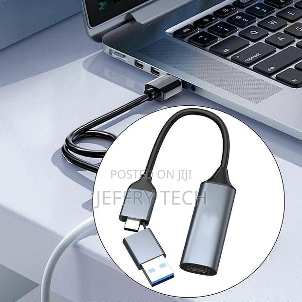 Usb C to Video Capture Card Type C Usb Port Game Streaming Grabb - thumbnail 2