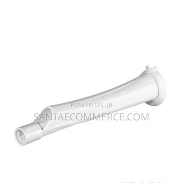 Plastic White Shower Pipe - main view