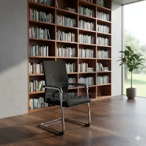 Comfortable Visitor Chair With Mesh Back Design