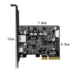 Pcie 3.0 to Usb 3.2 Extension Card Type-C Port Front Type-E Expansion