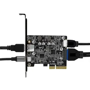 Pcie 3.0 to Usb 3.2 Extension Card Type-C Port Front Type-E Expansion