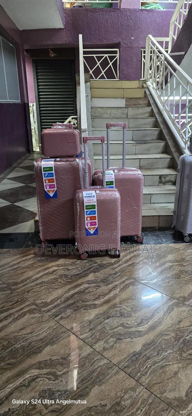 4 in 1 Luxurious Unbreakable Double Zip Rubber Suitcase - thumbnail 5