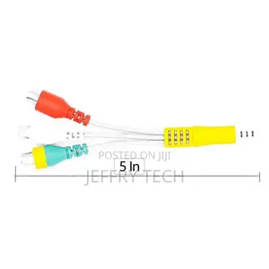 Video Av Component Adapter Cable Replacement for TCL Tv, 3 Rca to 3.5m
