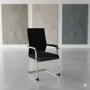 Chrome Sled Base Mesh Chair For Boardrooms