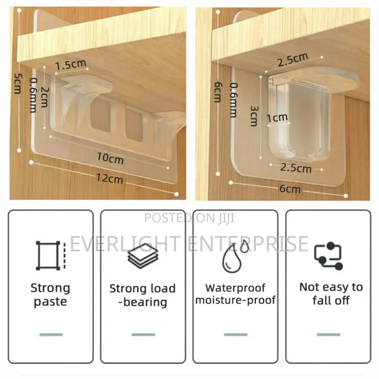 10 PCS Shelf Support Adhesive Stickers