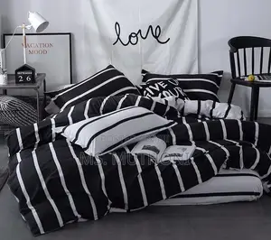  * Black and White Starry Sky Print Duvet Cover Set* 5*6 /6*6