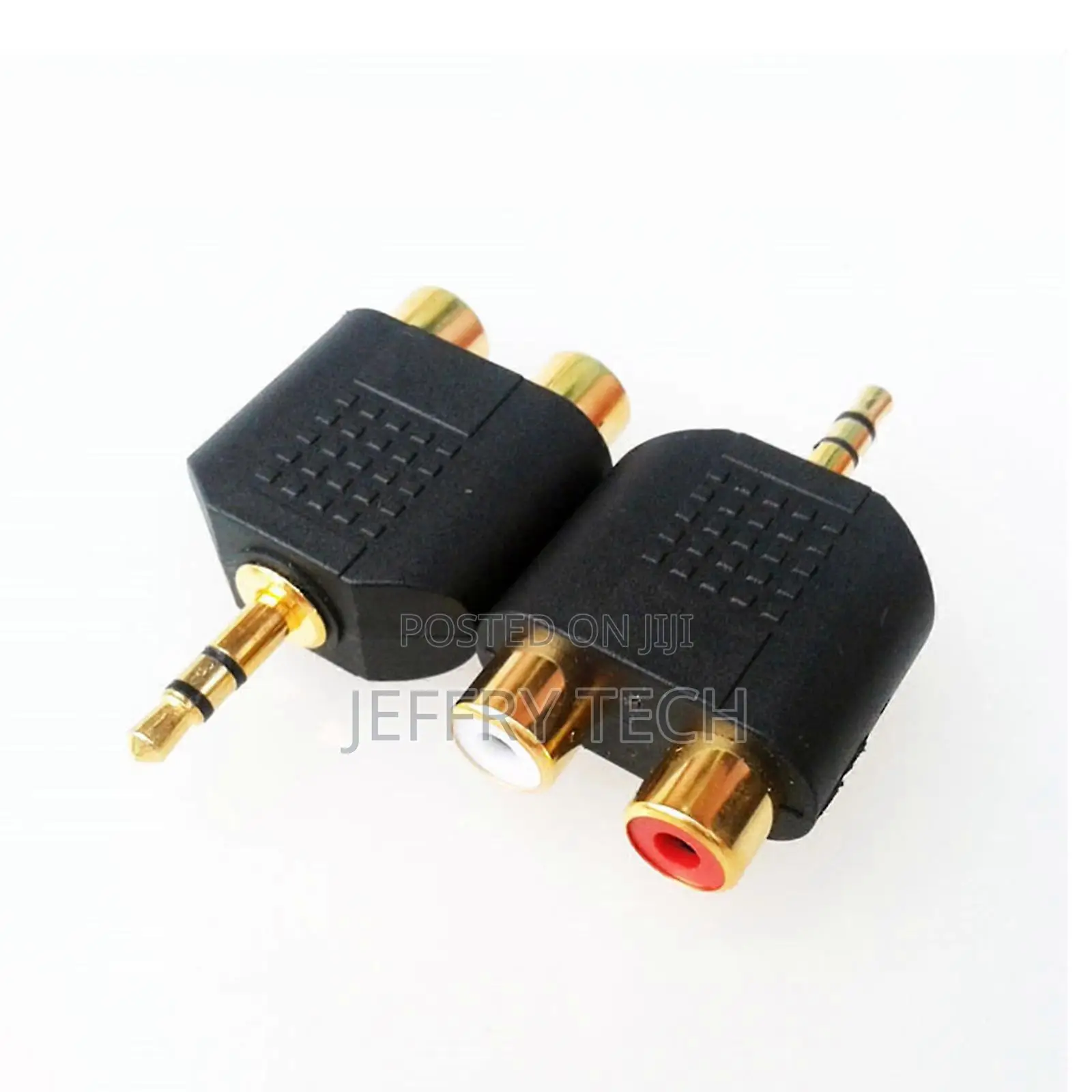 3.5mm Stereo to 2-Rca Male to Female Red+White Adapter Audio Splitter