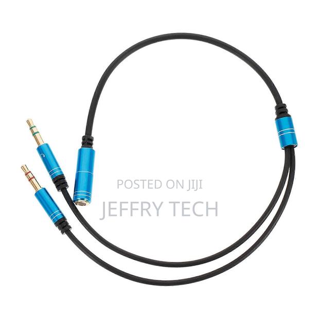 Headphone Mic Splitter for Computers and Laptops Allows Sound Quality - main view