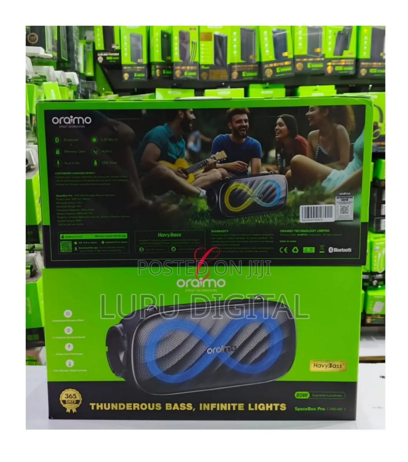 Oraimo Spacebox Pro Obs-682 80w Supreme Loudness Wireless Speaker