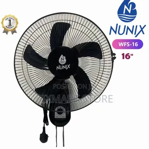 16" Nunix Wall Fan – Powerful Airflow Adjustable Speed