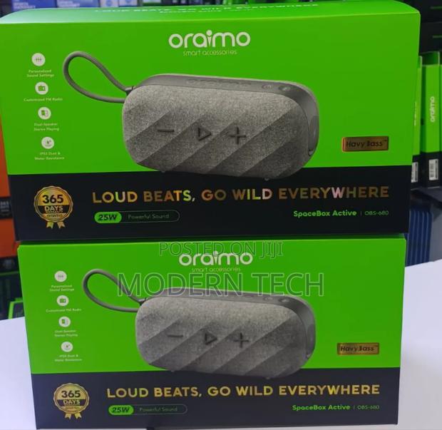 Oraimo Spacebox Active Bluetooth Speaker With Enhanced Bass - main view