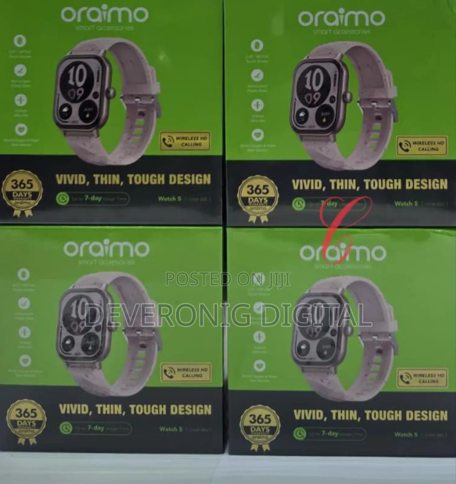 ;*
Oraimo Watch 5 Osw-805 2.01" Hd Panda Glass 1atm Smart Watch
